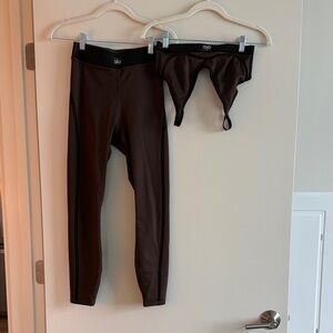 ALO Yoga Espresso Airlift High Waist Set